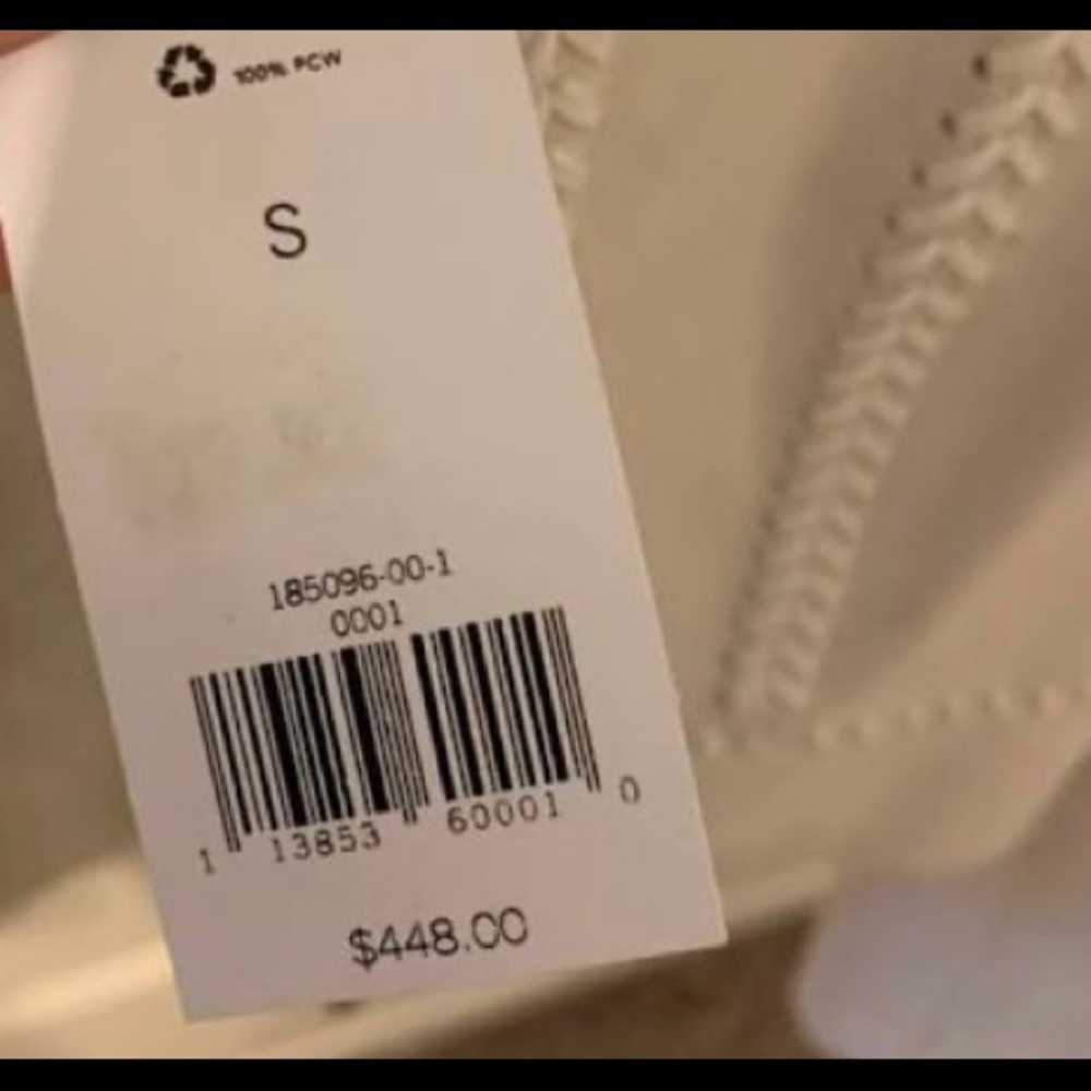 Banana Republic 100% Leather White Distressed zip jacket - Picture 10 of 10